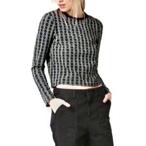 Topshop •| Hexagon Mod Knit Top